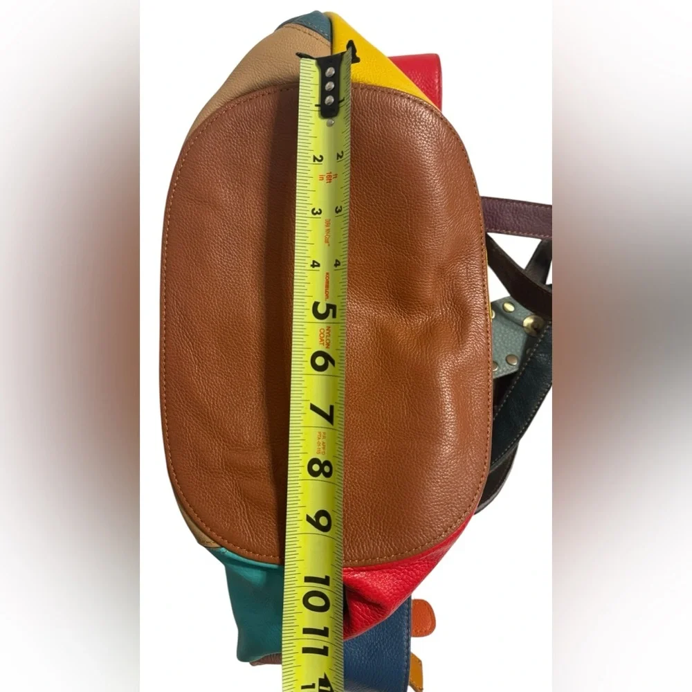 Amerileather Patchwork boho stud hippie leather purse - Picture 13 of 16